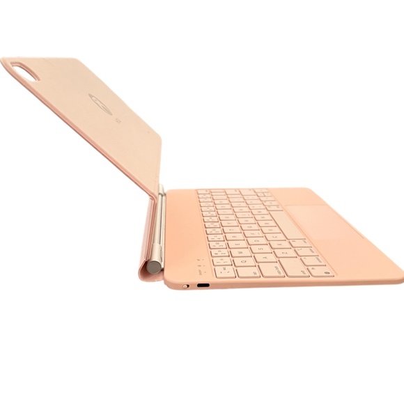 HOU Magnetic Keyboard Case iPad 10 11 Pink Bluetooth Tilt Backlit Glass Touchpad - Picture 3 of 11